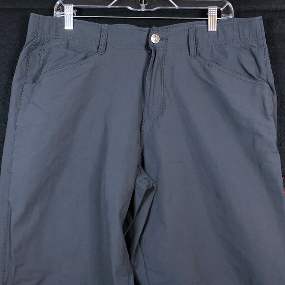 Ascend Mens Pants Gray Cargo Straight Leg Outdoor Hiking Stretch 36x30 (36x28) - Picture 2 of 12